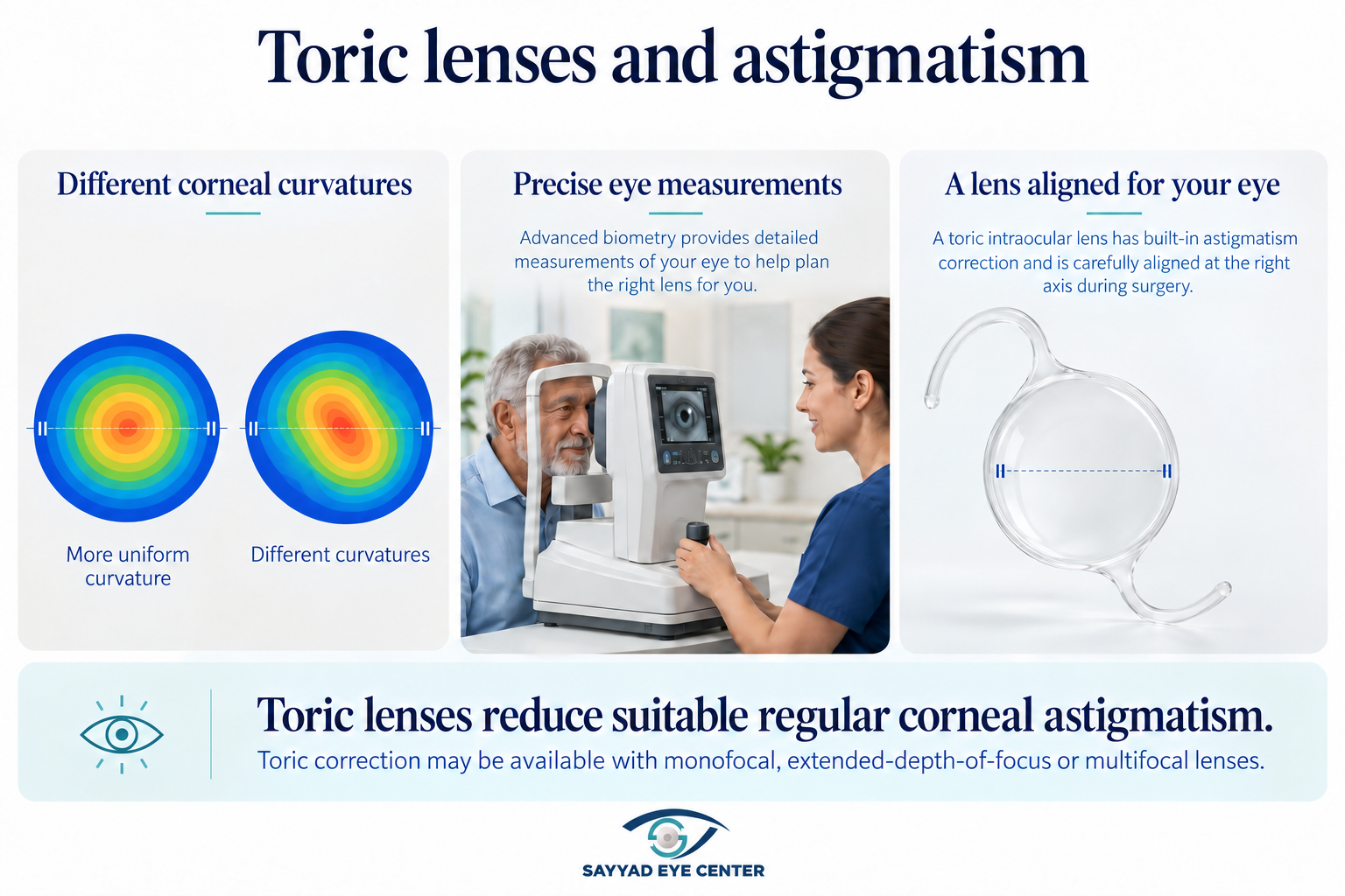 Toric intraocular lenses and astigmatism correction
