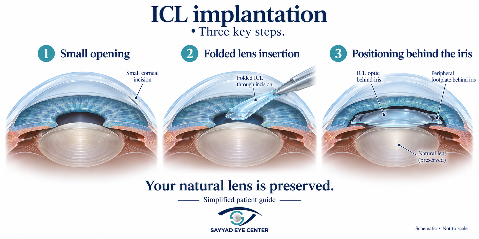 Icl implantation steps