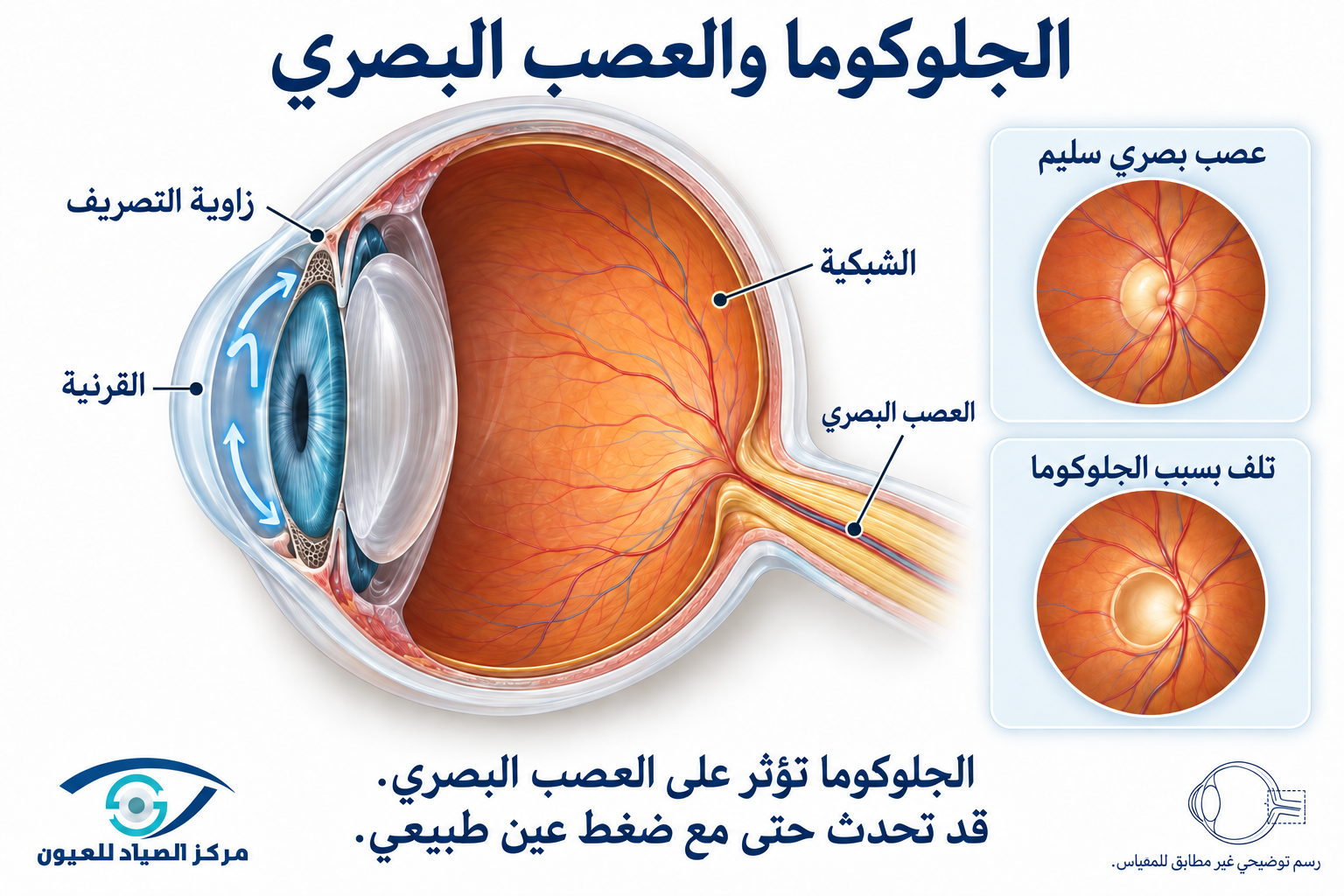 تأثير الجلوكوما على العين