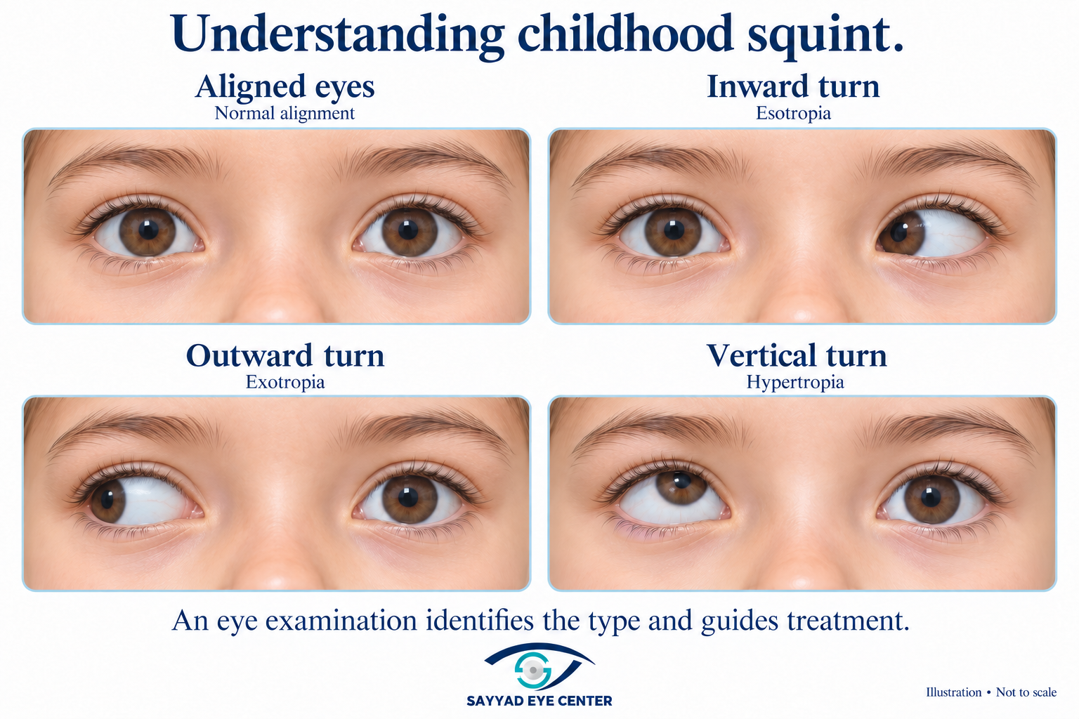 Childhood squint types