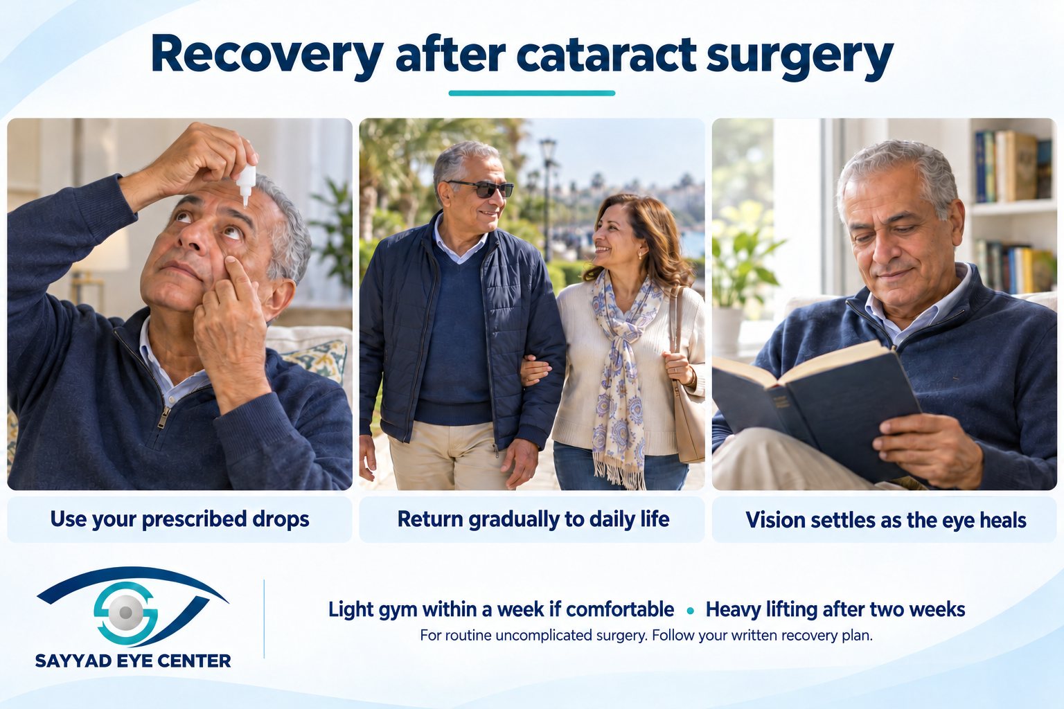Cataract recovery stages
