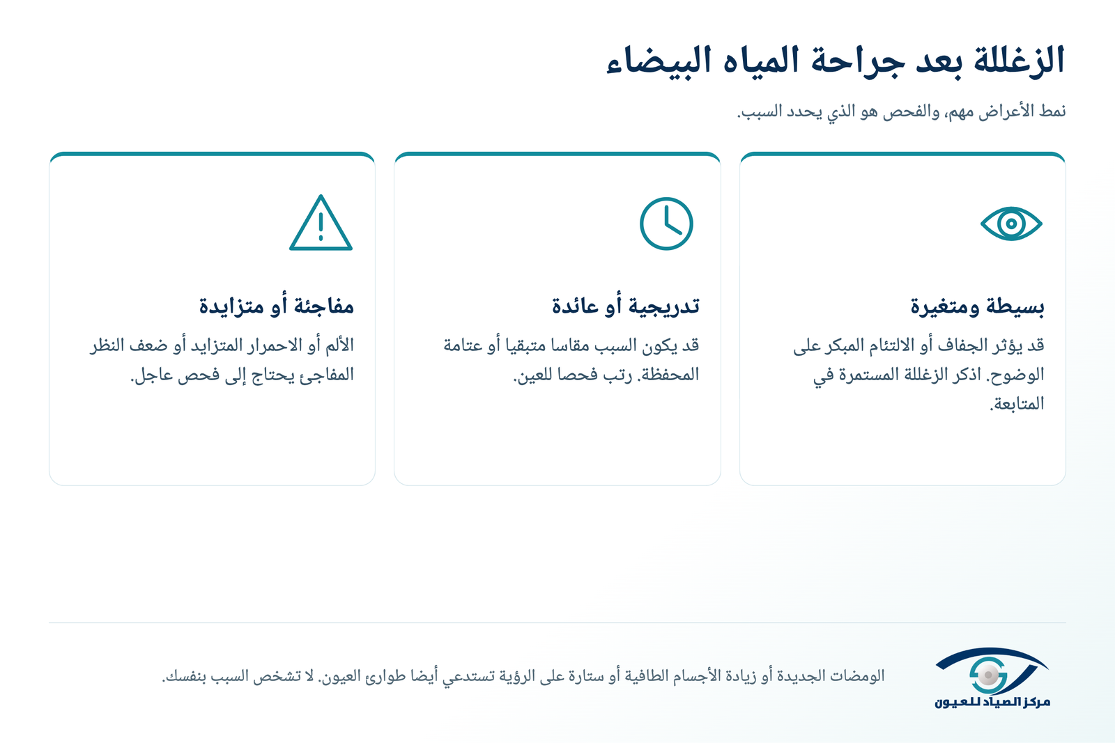 زغللة العين والعلامات التي تستدعي طلب المساعدة