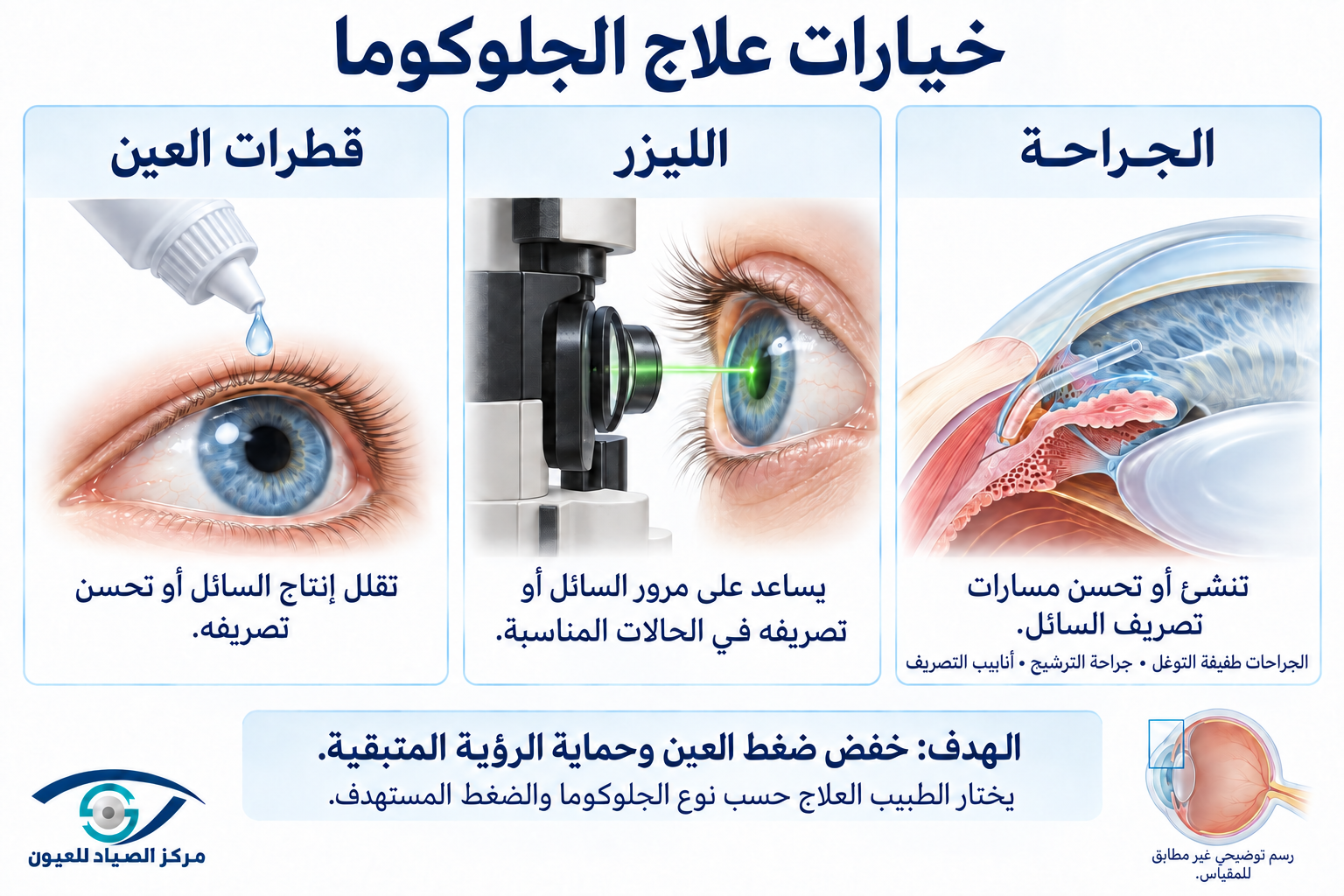 إجراءات علاج الجلوكوما